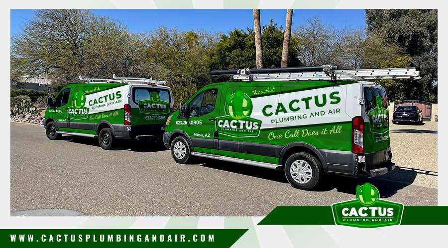 Cactus Plumbing And Air Service Van