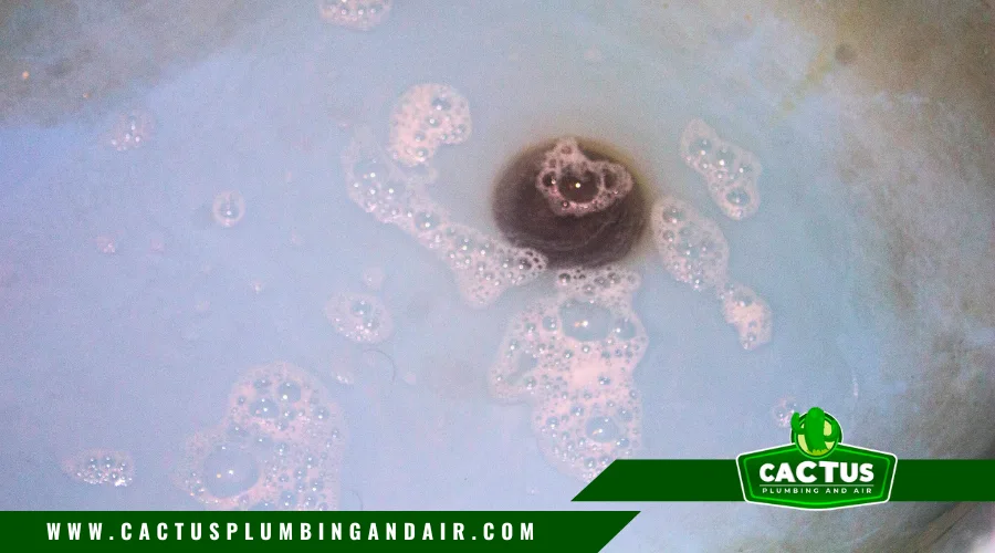 Clogged bathtub drain