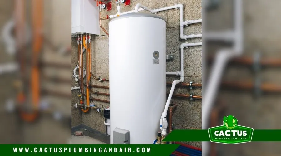 labeled water heater diagram
