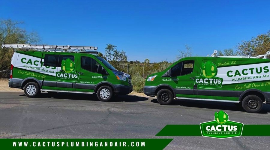 Cactus Plumbing and Air Service Van