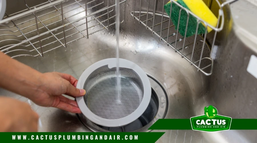 Drain strainer to prevent clogged pipes